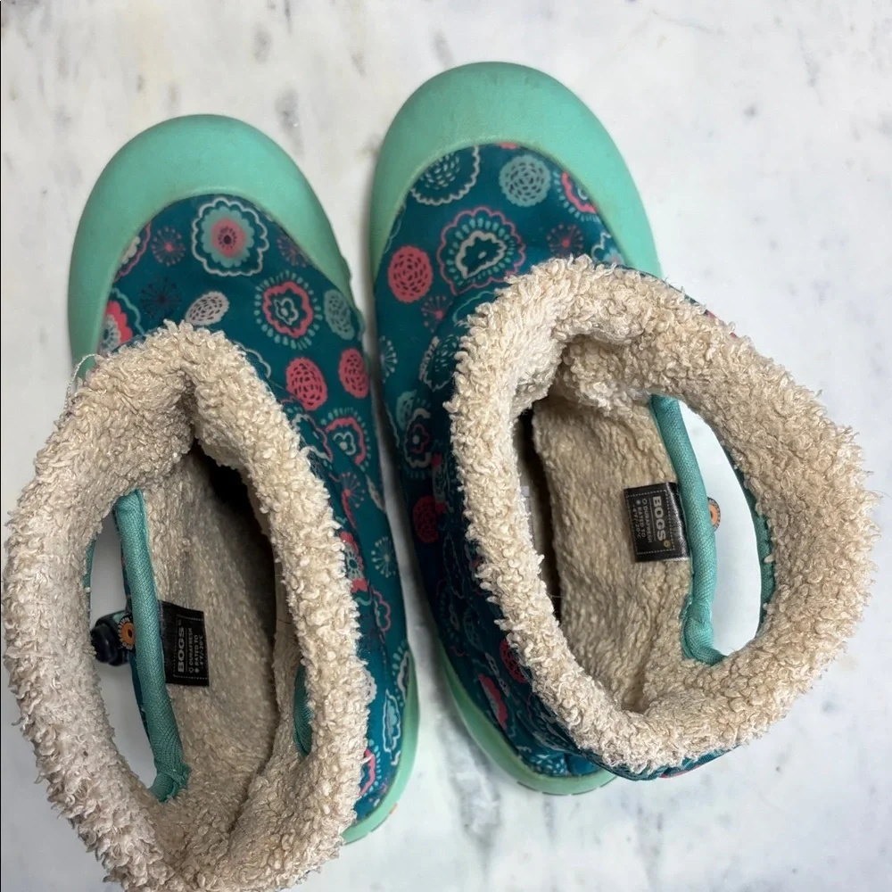 Bogs Toddler B-Moc Bullseye Boots Teal Design -Sz 13